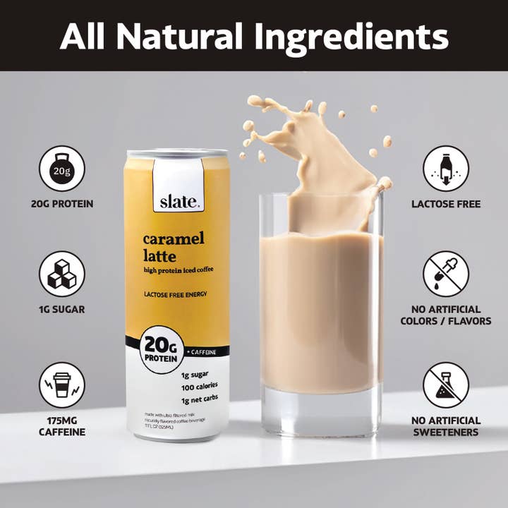 Slate Milk - Wholesale Iced Coffee/Cold Brew - Caramel Latte