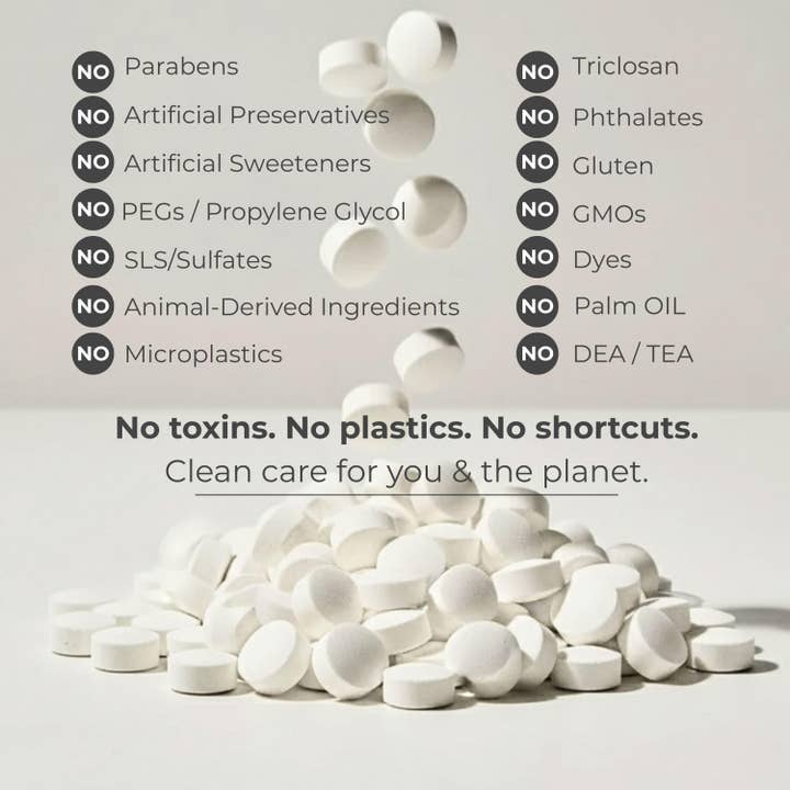 Tidalove - Wholesale Toothpaste - Fluoride-Free Yuzu Mint Toothpaste Tablets — 1 Month6