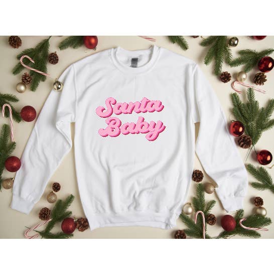 Santa Baby Sweatshirt for wholesale by Miss Giselle Boutique