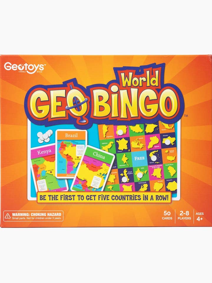 GeoBingo World Board Game for wholesale by Geotoys
