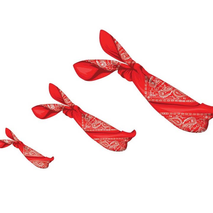 Cover-Alls Decals – Decalque de janela/parede por atacado – Lenços Vermelhos para Decalques de Cães2