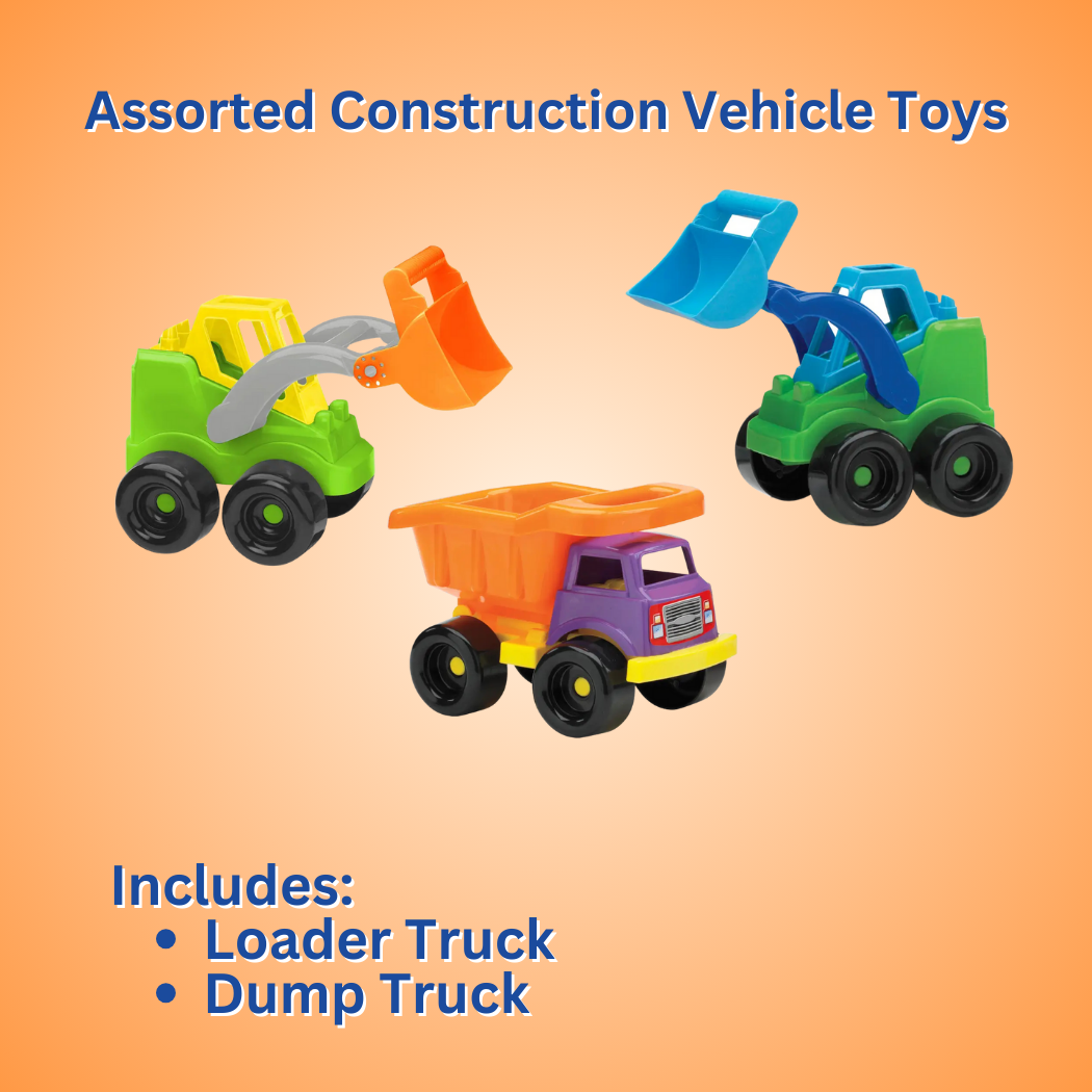 American Plastic Toys – Großhandel Spielzeugauto – Kinder – Li'l Chubby Spielset mit Baufahrzeugen für Kinder2