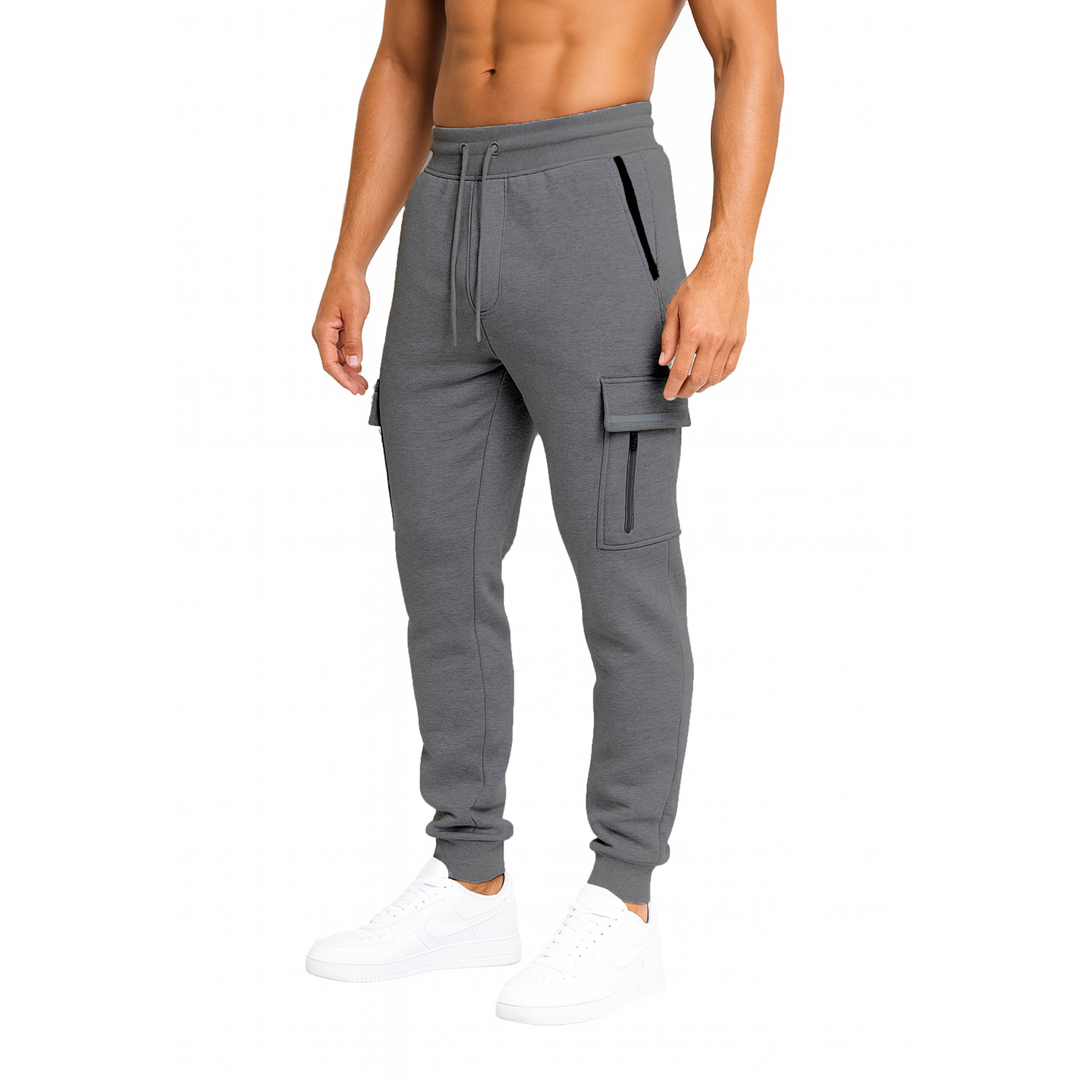 Galaxy By Harvic – Großhandel Trainings-/Jogginghose – Herren – Herren Cargo Tech Jogger mit Fleecefutter (S-3XL)1