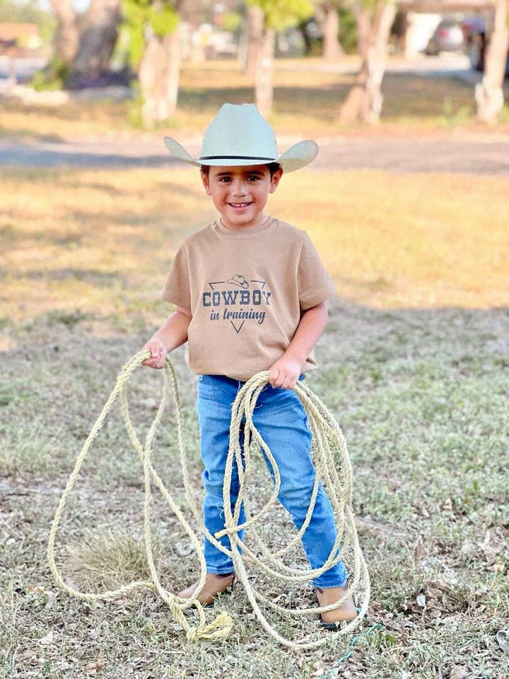 Cowboy In Training | T-shirt graphique pour enfants pour la vente par Bizzy's Wholesale