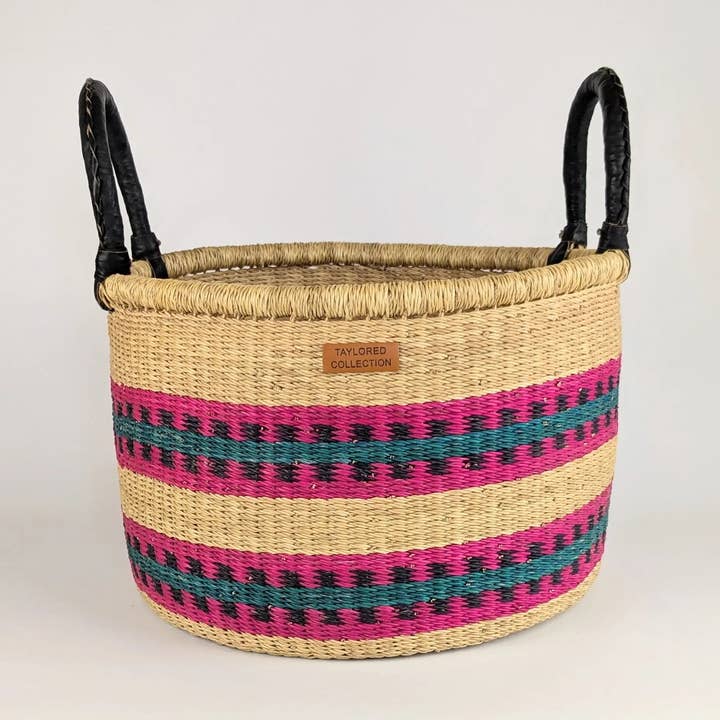 Pink Pattern Hamper Set of 2 for wholesale by The Taylored Collection