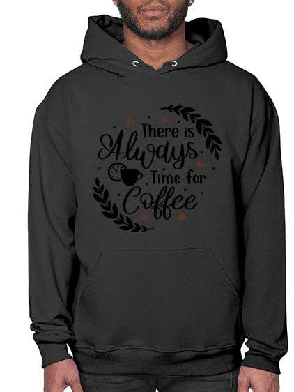 Es gibt immer Zeit 1628# - Kaffee-Hoodie für den Großhandel von tshirt unlimited