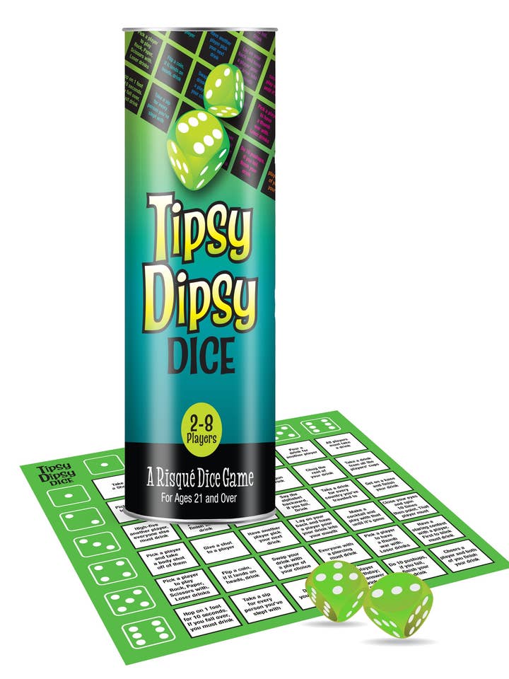 Tipsy Dipsy Dice: Juego de Dados para Beber para Adultos para venta al por mayor de Little Genie Productions
