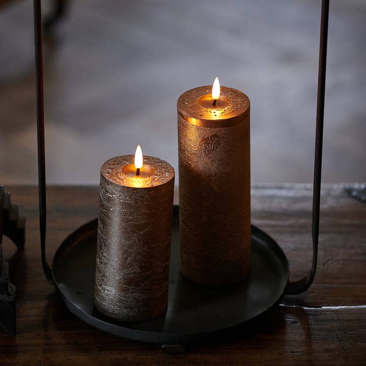 Lightstyle London – wholesale Flamlöst ljus – Metalliska ljus med varmvit LED2