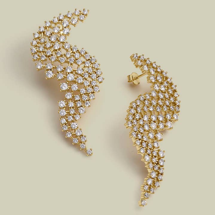 BOUCLES D'OREILLES LUMINOUS MAJESTY pour la vente par EarCandy Jewelry
