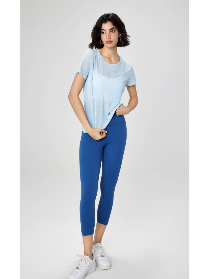 91thelabel - Wholesale Athletic Top - Women's - Gillian Open Back Cover Up Active T-Shirt