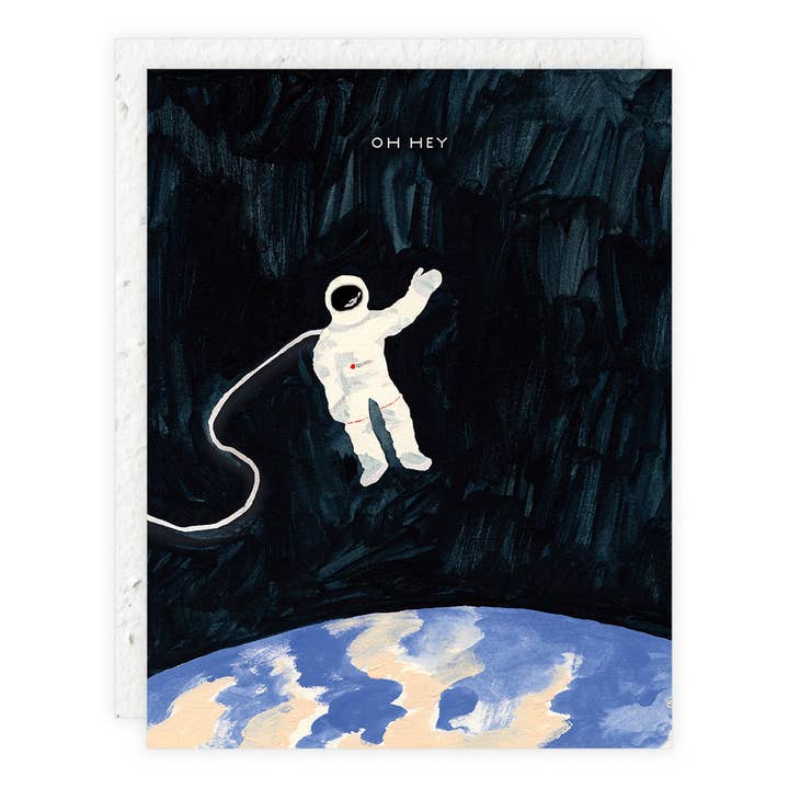 Seedlings - Wholesale Friendship Card - Astronaut Sprout - Friendship Mini Greeting Card 2.5" x 3.5"