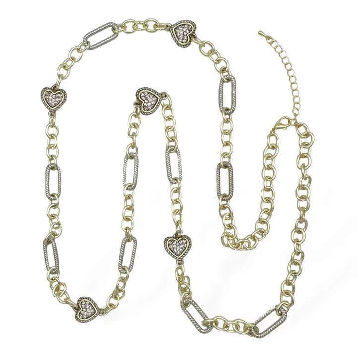 Långt eller skiktat hjärtstatementhalsband för wholesale av My Best Kept Jewelry