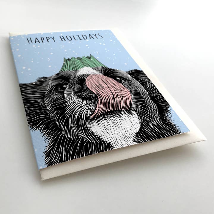 Oliver Stockley – wholesale Christmas card – Snowy Pooch Dog Christmas Card3
