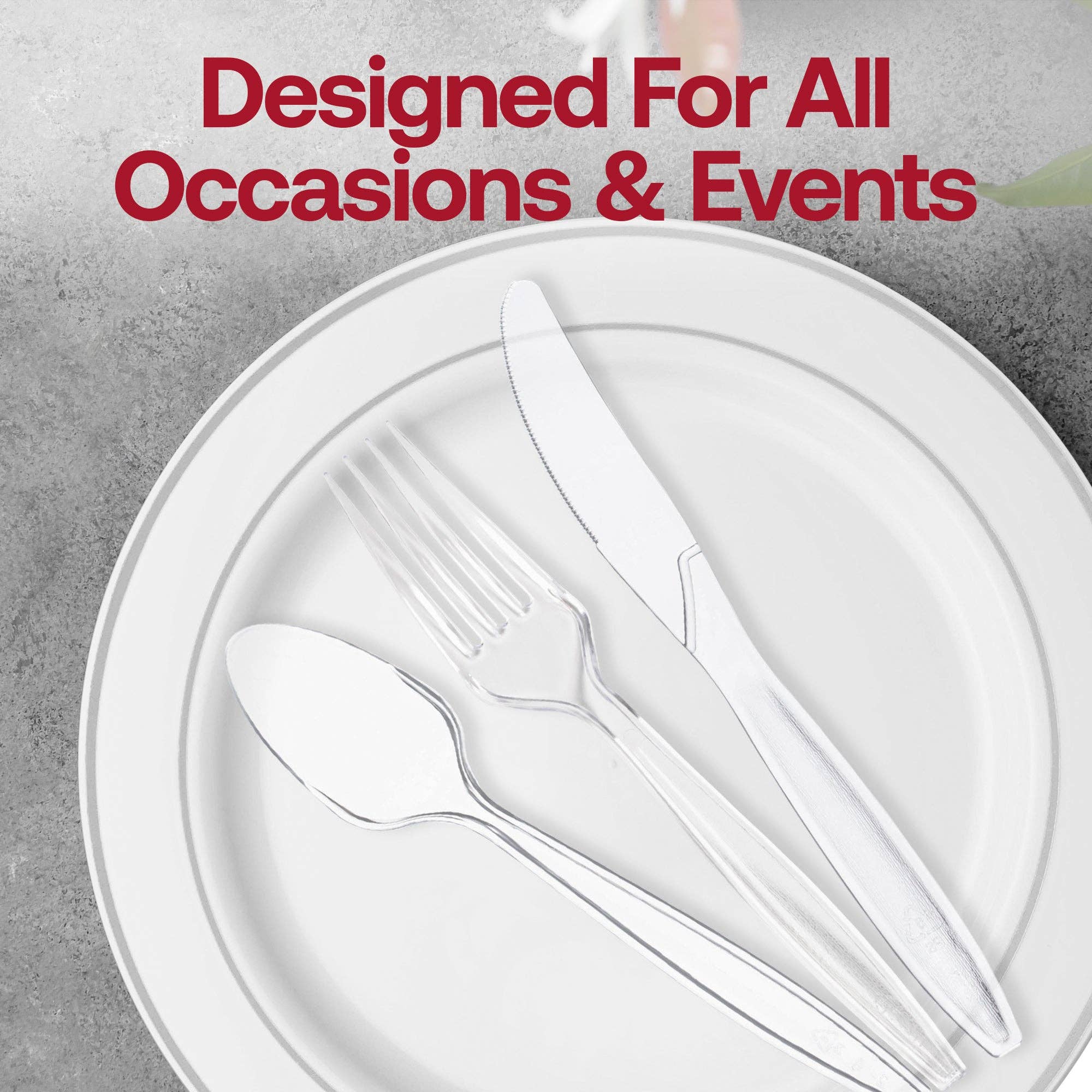 Smarty had a Party – wholesale Engångsserveringsartiklar – Klara plastgafflar för engångsbruk - 100 st6