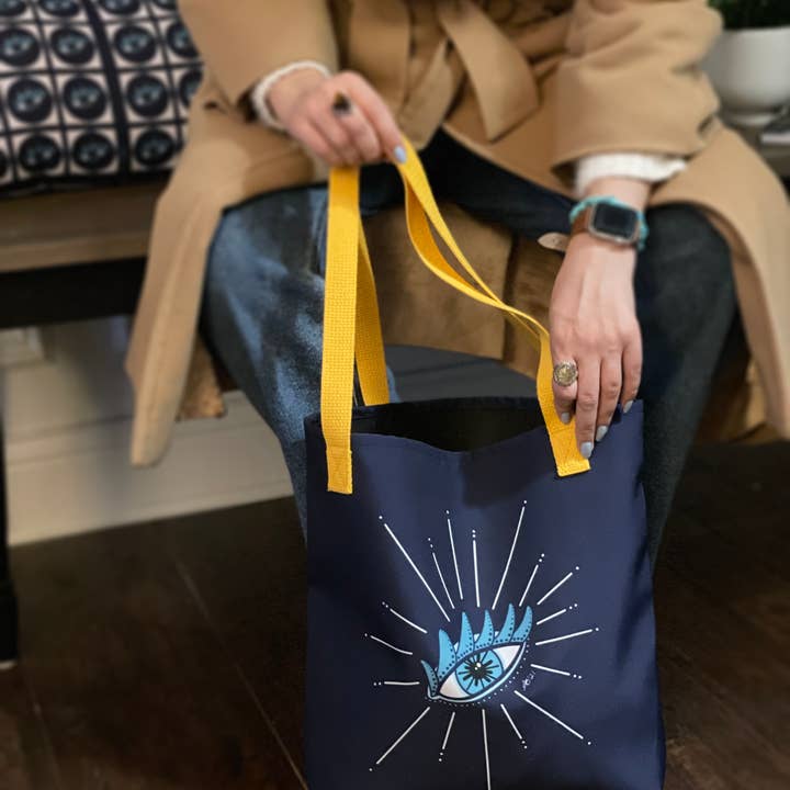 La Vida Creative - Wholesale Tote Bag - Women's - Medium Ojo Tote Bag (no pocket)2