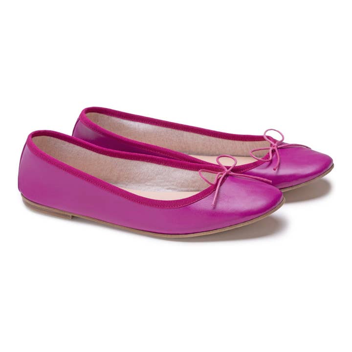 NICOLE Ballerina in Fuchsia Nappa for wholesale by Spelta Milano