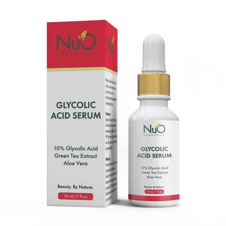 Sérum à l'acide glycolique pour la vente par NuOrganic Cosmetics