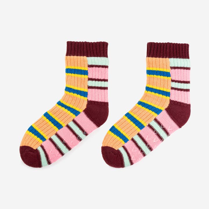 Zipper Stripe House Socks for wholesale by VERLOOP | knits
