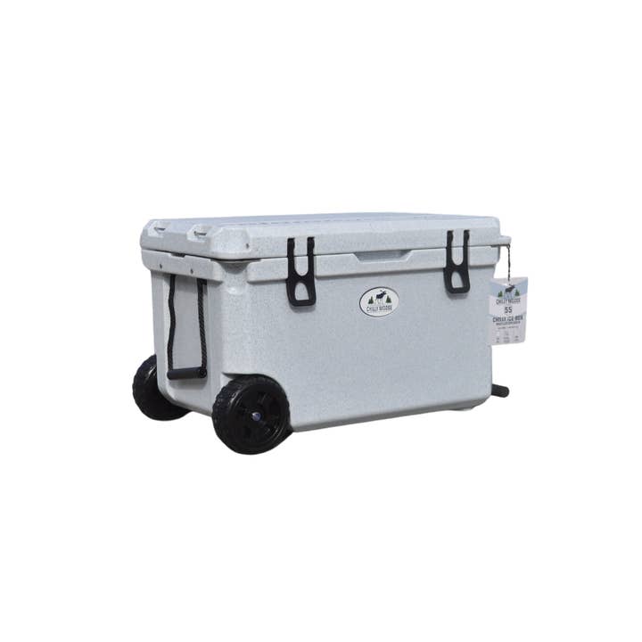 55L Wheeled Explorer Ice Box Cooler for wholesale by Chilly Moose