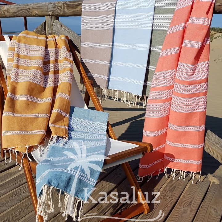 KASALUZ - Wholesale Beach Towel - Fouta Granada Curry 100% cotton1