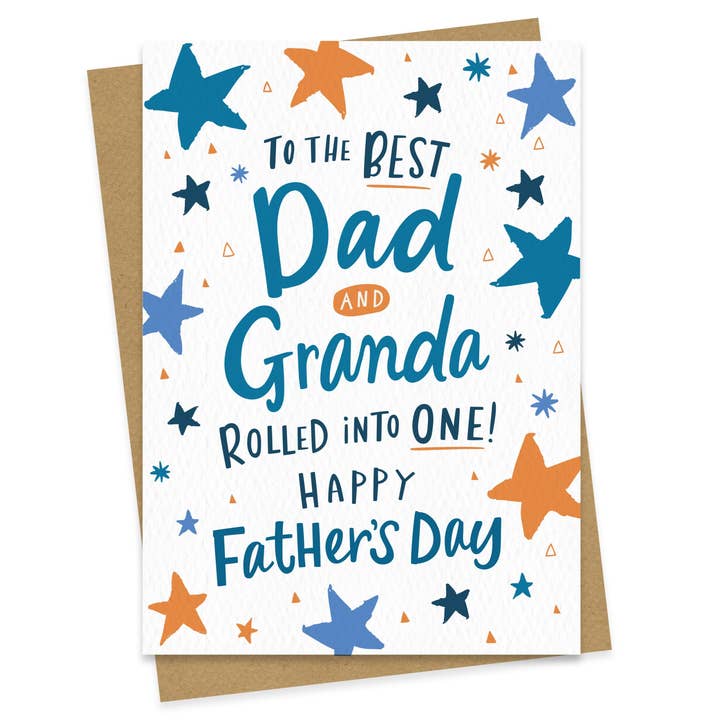 Carte de fête des pères pour papa et grand-père pour la vente par Dotty Black