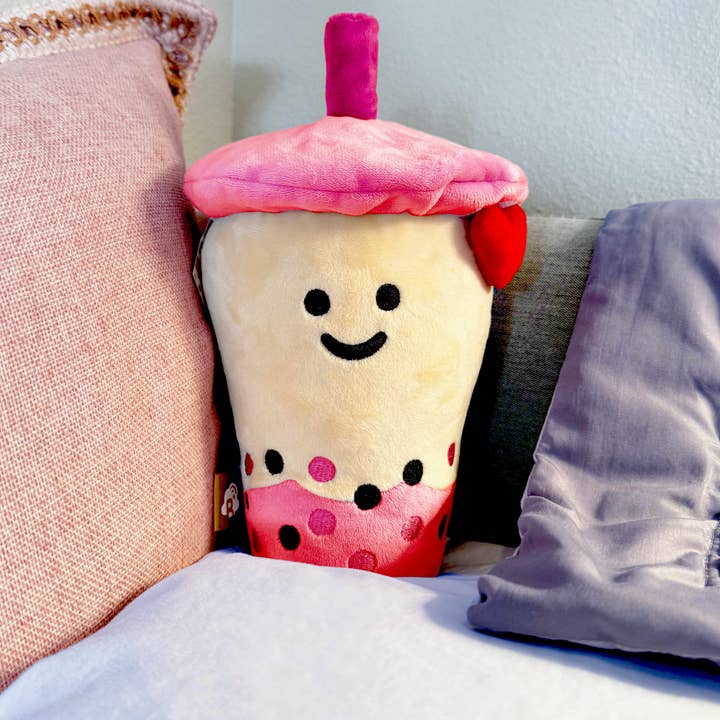 Brightspot Design - Wholesale Stuffed/Plush Toy - Kids & Baby - Pink Berry Bailey (Boba Plushie)0