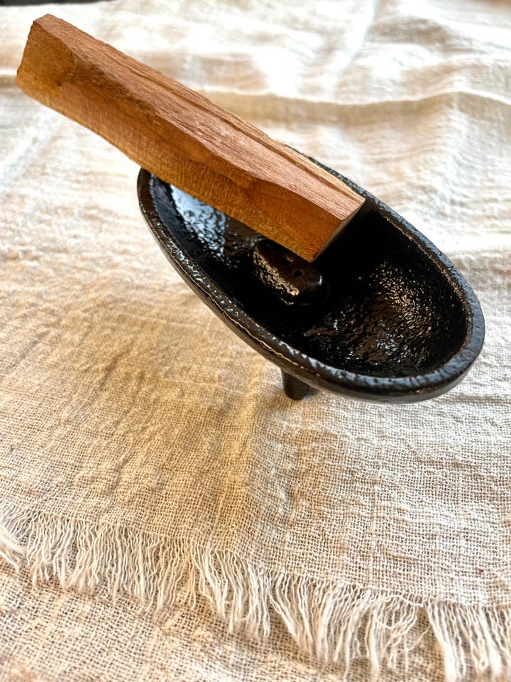 Cast Iron Incense Burner for Stick, Cone or Resin Incense for wholesale by Indie South