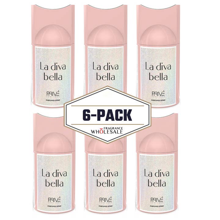 FRAGRANCE WHOLESALE LTD – wholesale Perfume/eau de toilette – PRIVE La Diva Bella Perfume Deodorant 250ml 6x PACK1