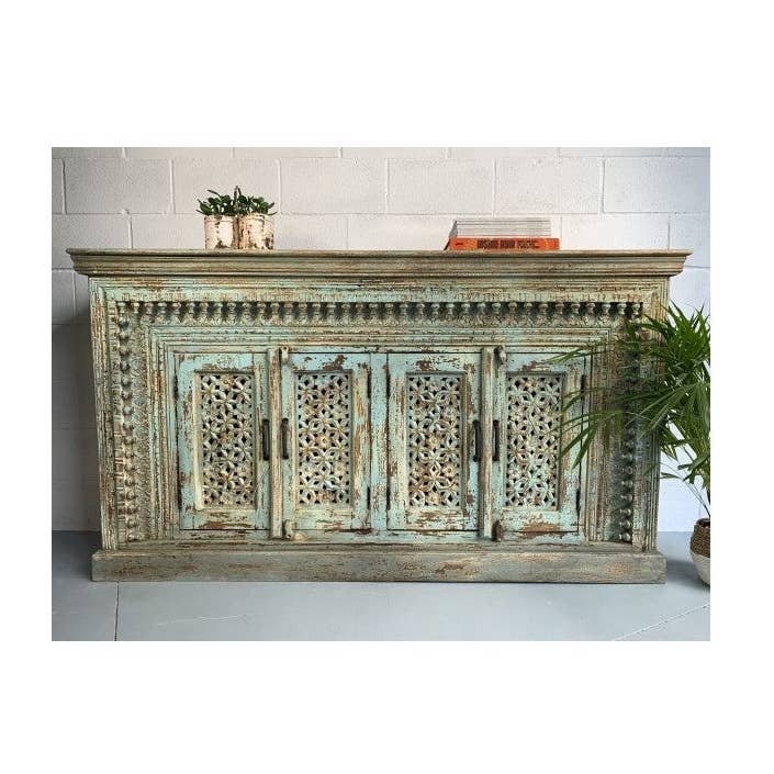 Detalle espectacular en esta madera india tallada a mano para venta al por mayor de Paloma Black (Casa Natura Design, S.L.)