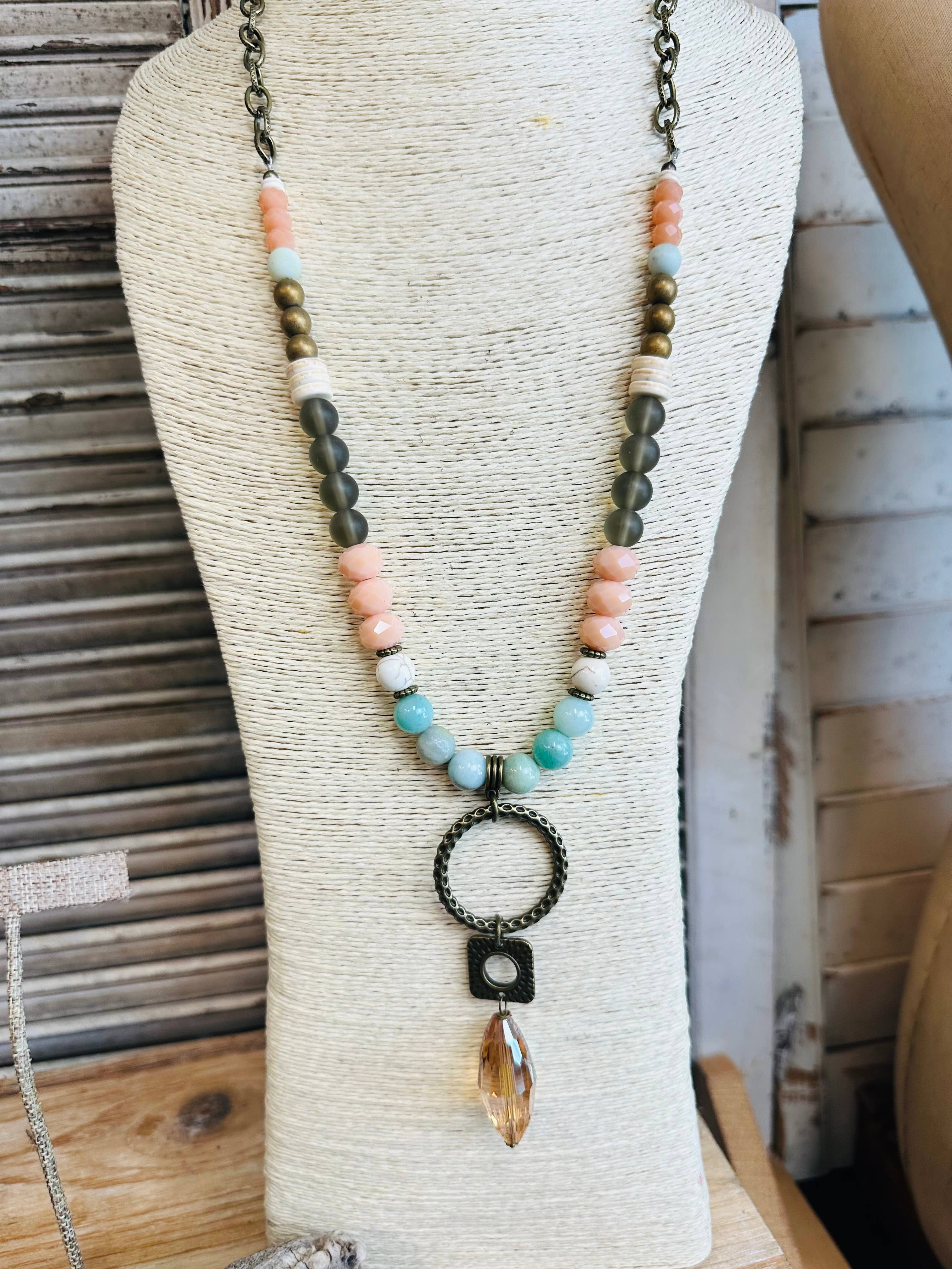 Scooples Jewelry - Wholesale Beaded Bracelet - Branded Blush Amazonite - Bracelet 1