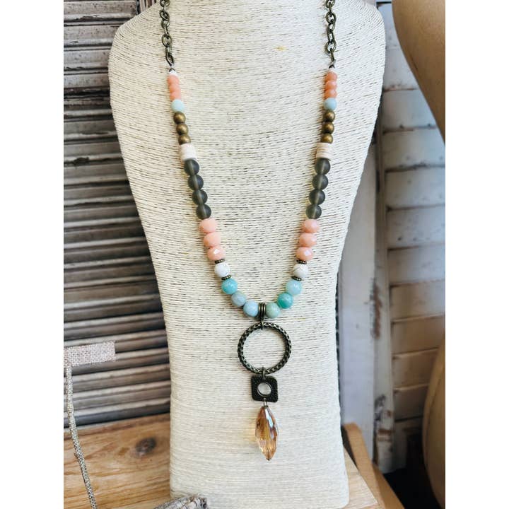 Scooples Jewelry - Wholesale Beaded Bracelet - Branded Blush Amazonite - Bracelet 1