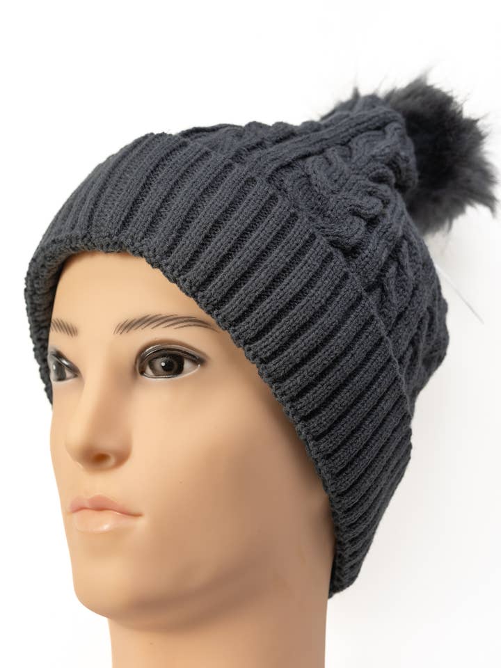 Tuque en tricot torsadé Ink — Adultes pour la vente par moJJa