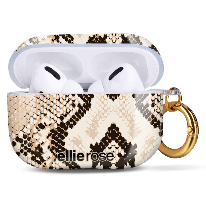 Ellie Rose - Vente Étui pour écouteurs/casque – femme - Étui pour AirPods Pro - Peau de serpent2