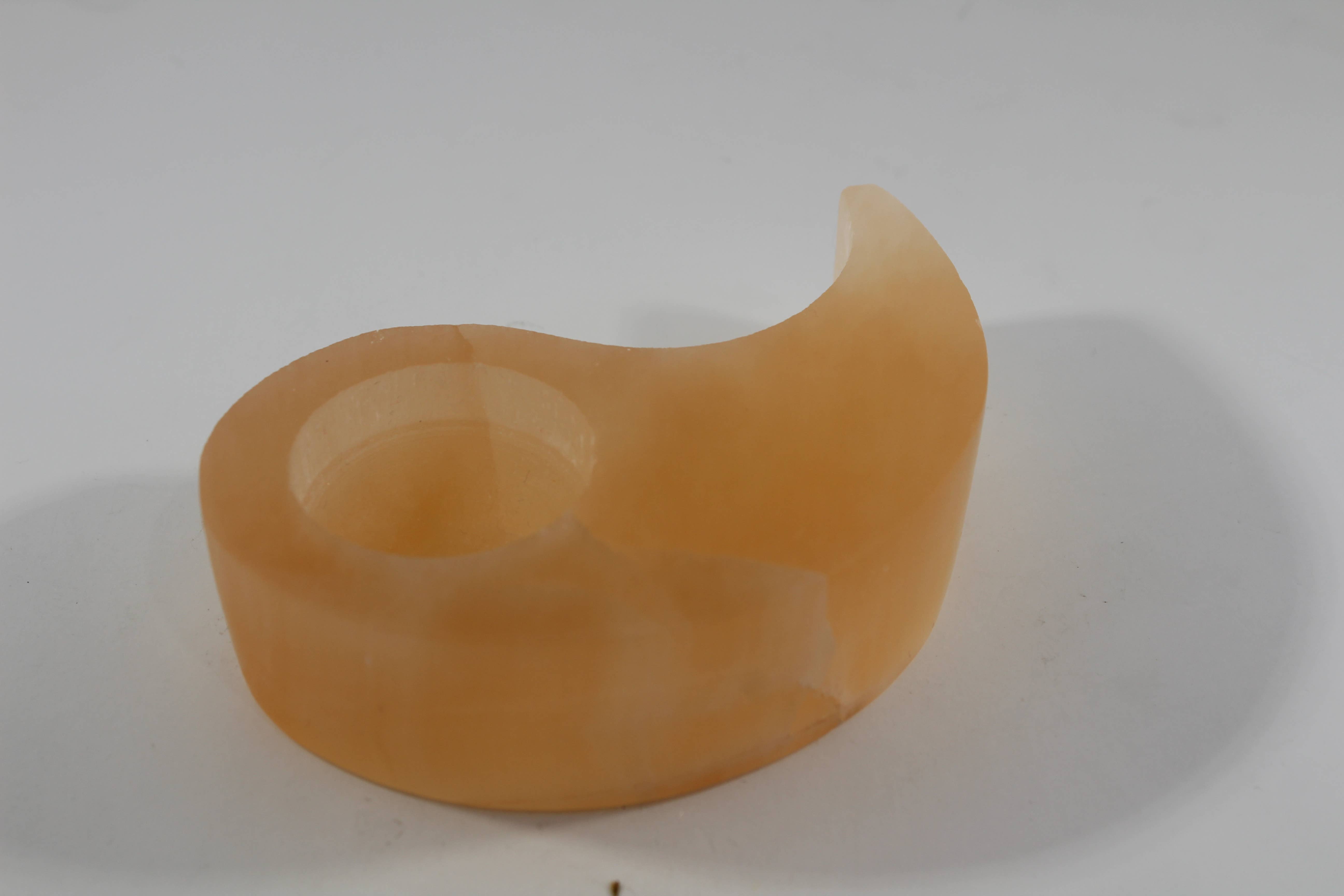 Quasar Gems USA – Engroshandel Lyseholder – Selenit Fyrfadsstage Yin Yang 10 cm3