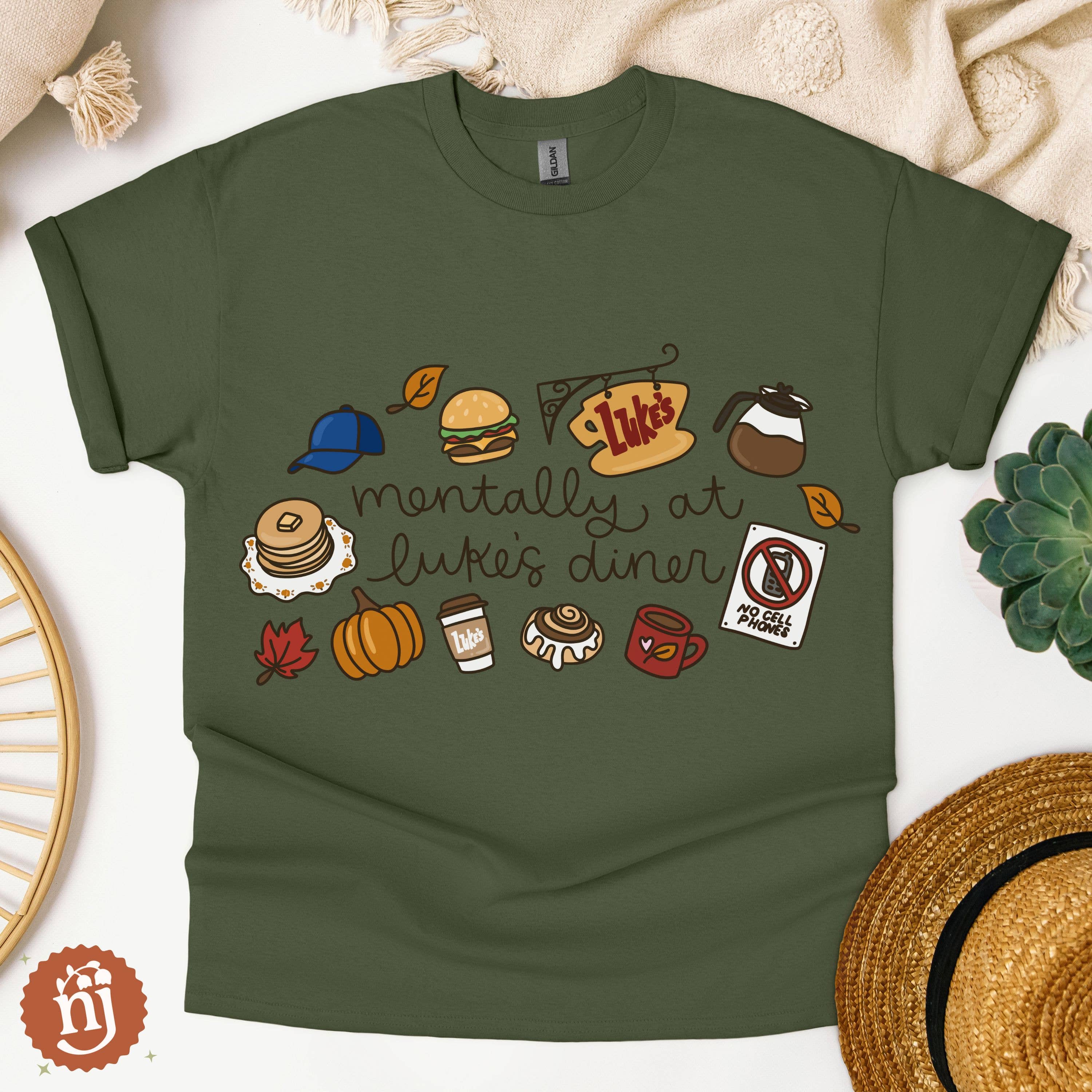 Nearly June Design Co - Wholesale T-Shirt (Graphic) - Unisex - Gilmore Girls Mentally at Luke's Diner T-Shirt5