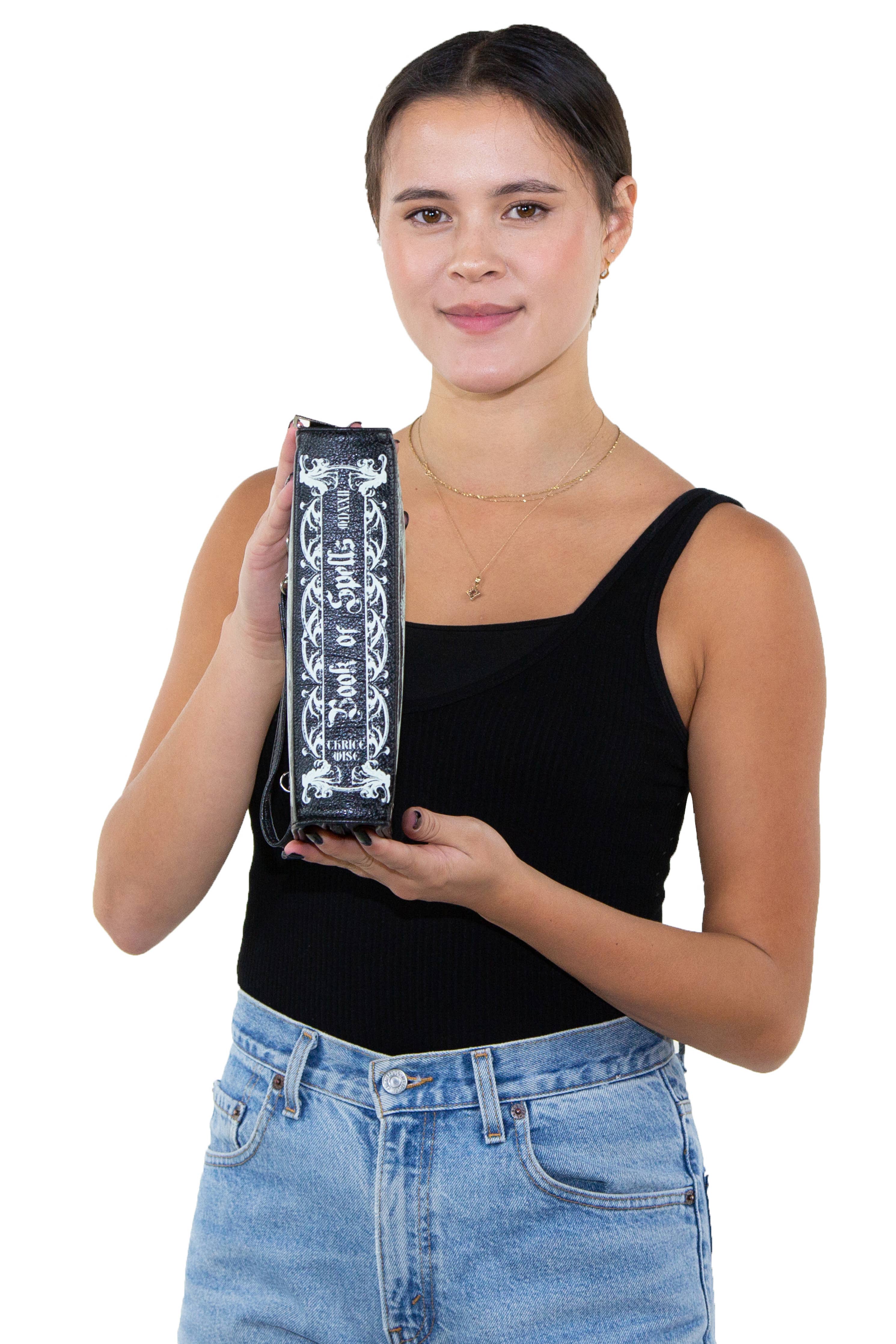 COMECO INC - Wholesale Crossbody Bag - Women's - Glow in the Dark Book of Spells Clutch Bag6