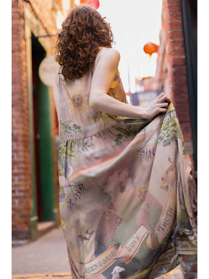 Market of Stars (Worldwide) - Wholesale Dress – Women's - Friendship Love & Truth Vintage Wash Bohéme Long Slip Dress14