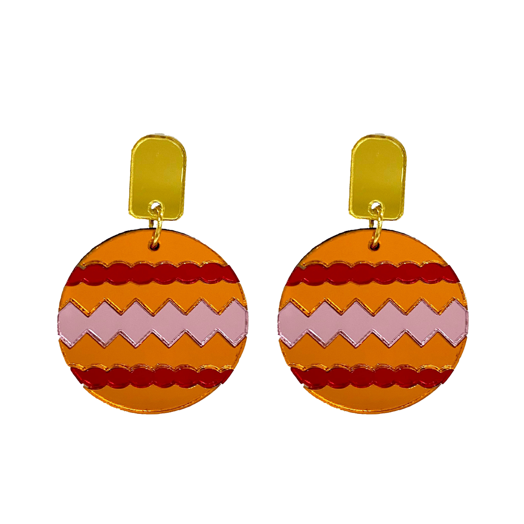Pipp Pop – wholesale Dangle earrings – Christmas Bauble Earrings  - 6 Colours Available1