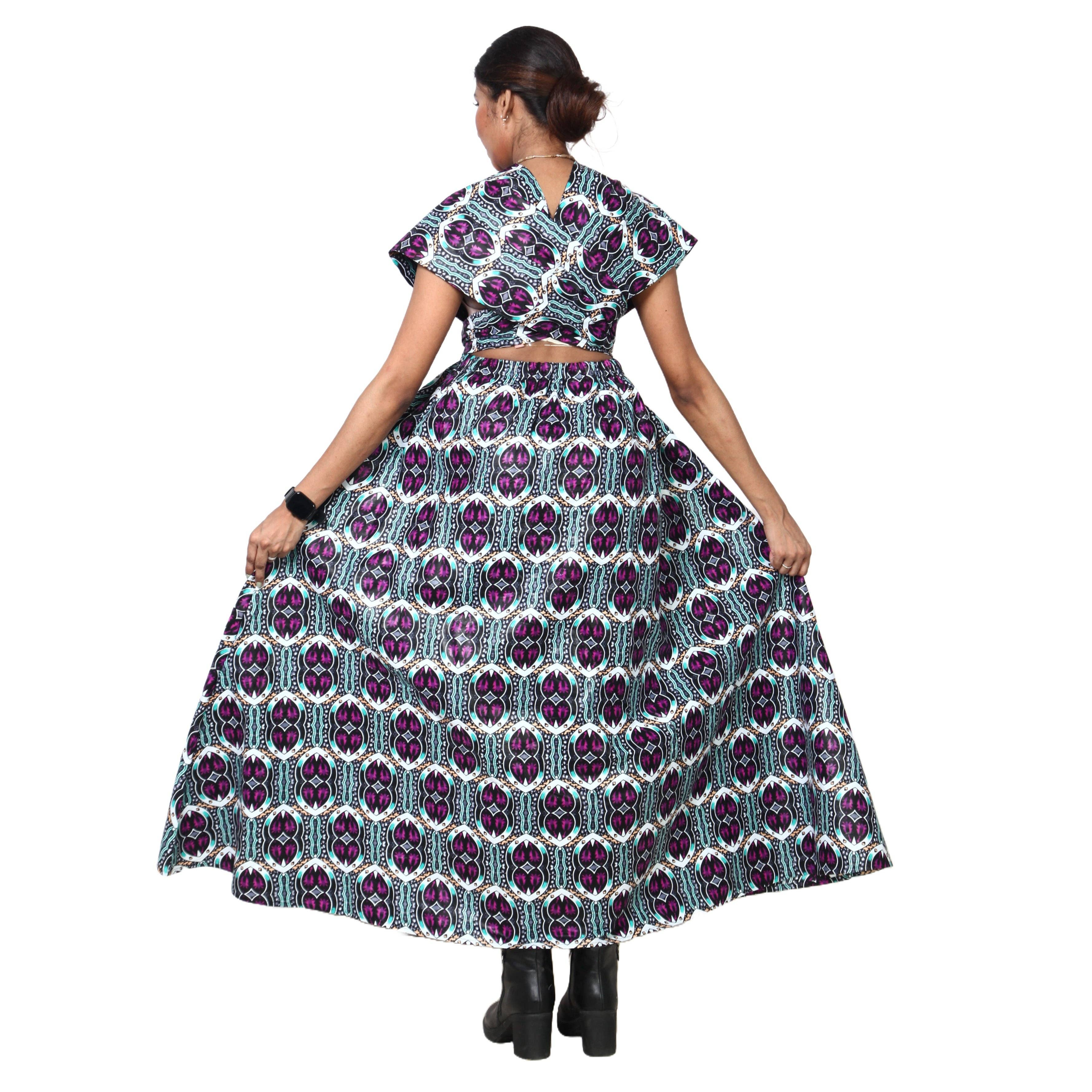 African Stars - Wholesale Dress - Women's - Women's Multi Way Style Maxi Dress -- FI-68L24