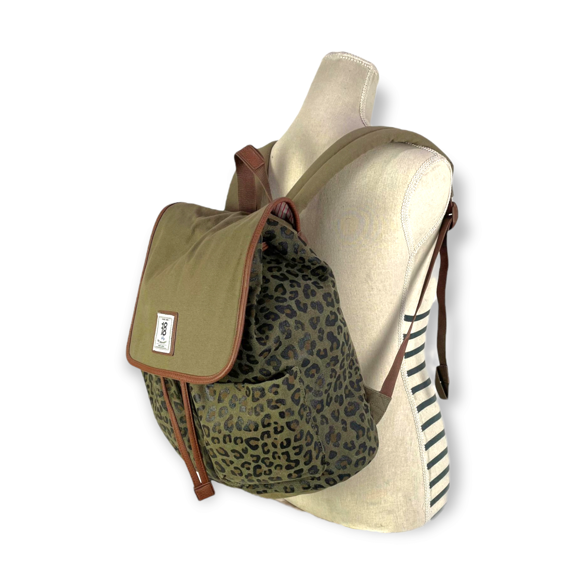 Casual College Backpack for Women with Flap, Leopard for wholesale on Faire3