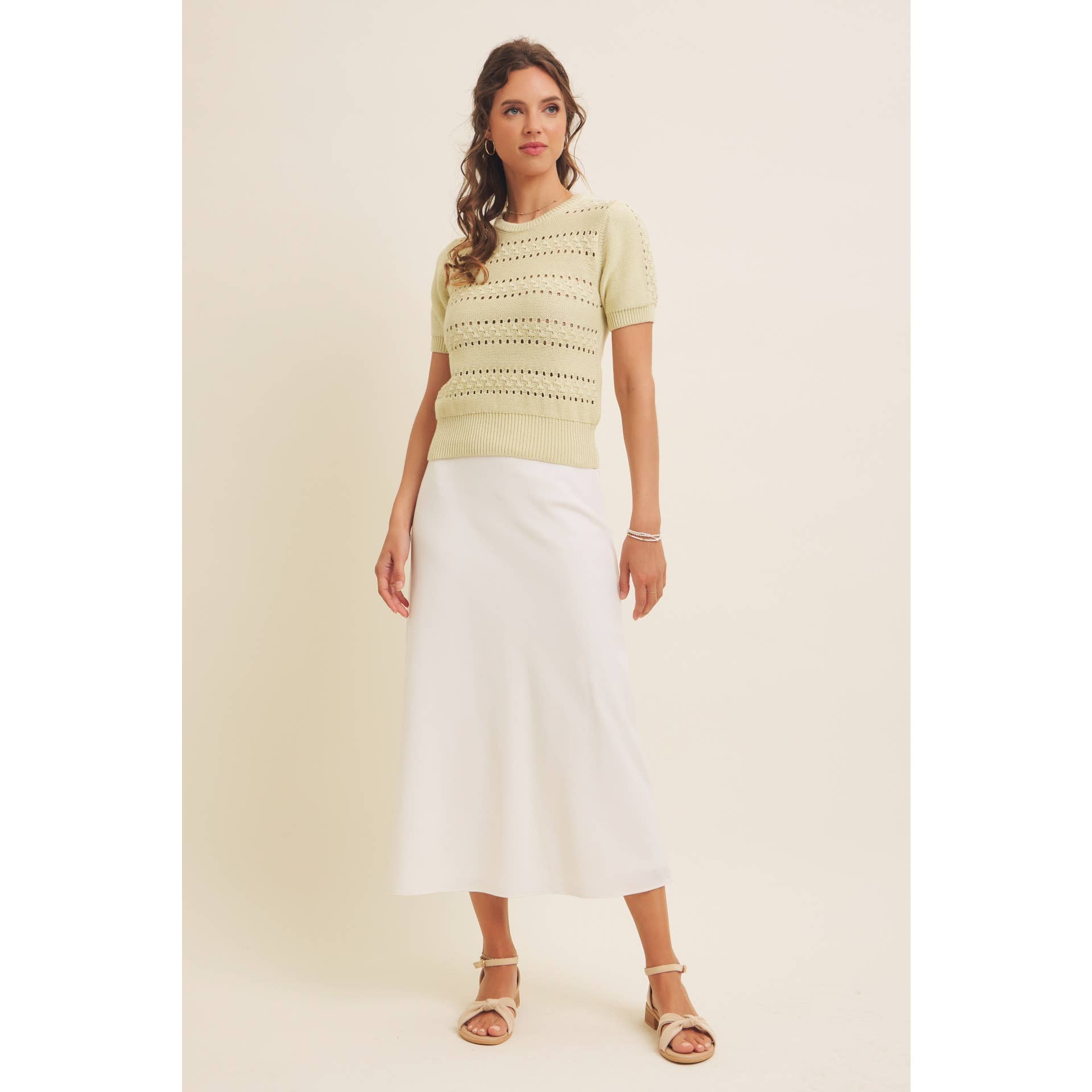 in february - Wholesale Skirt - Women's - VISCOSE LINEN BLEND BIAS CUT MAXI SKIRT WITH LINING34