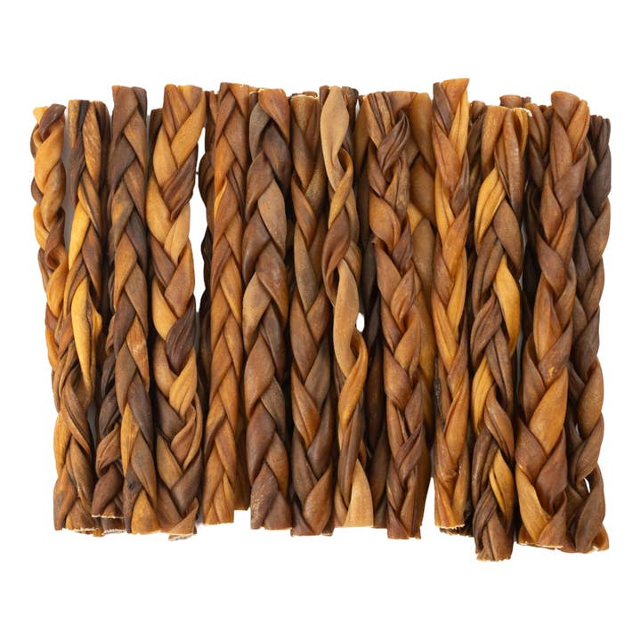 Jojo Modern Pets - Wholesale Pet treats – Dog - Braided Collagen Stick Dog Treat - 12" Thick (15/Bag)1