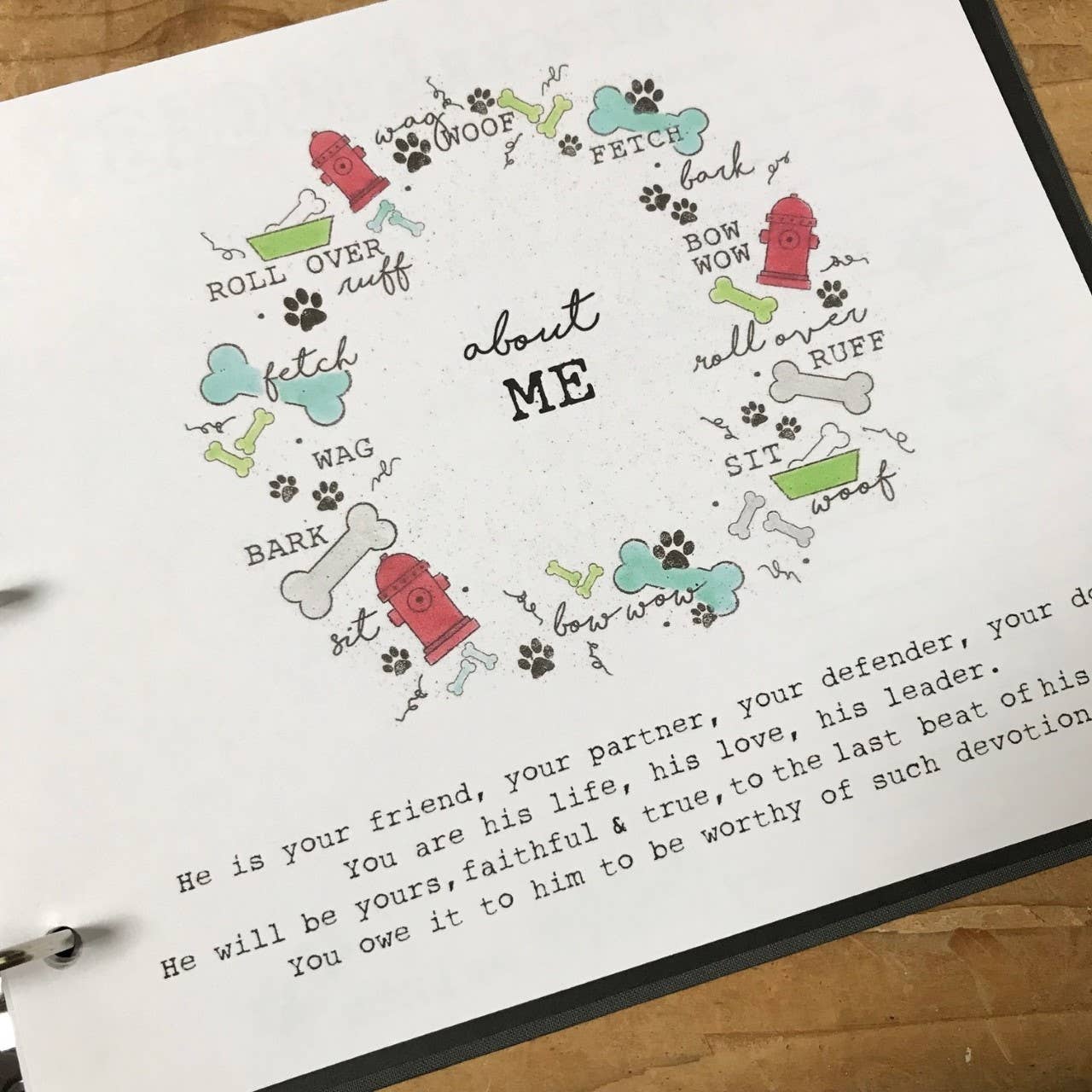 Hugs and Kisses XO – wholesale Minnesbok - Barn och baby – Hund valp banner minne bok2