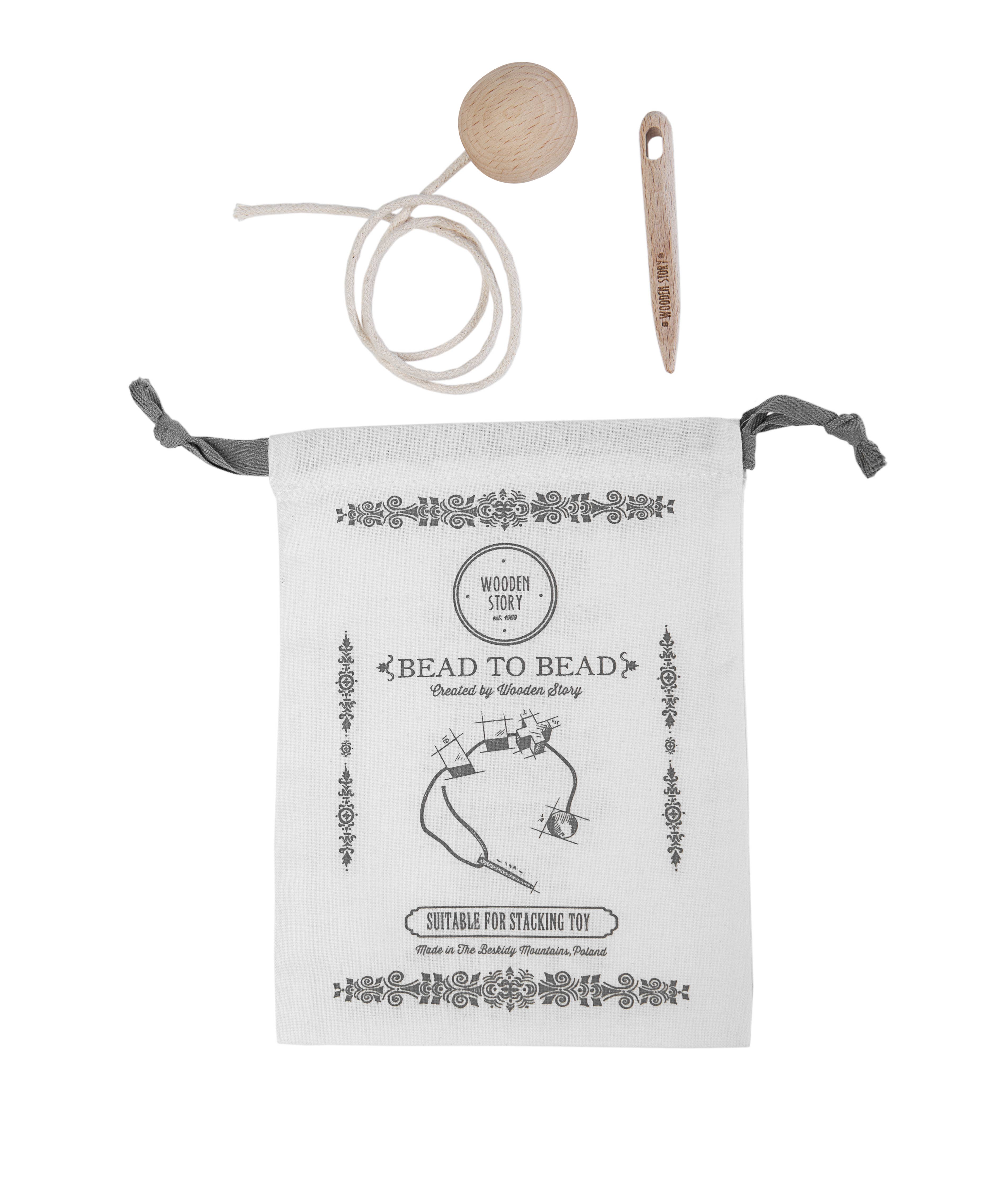 Wooden Story Sp. z o.o. - Wholesale Wood Toy - Kids - Wooden needle - for threading blocks4