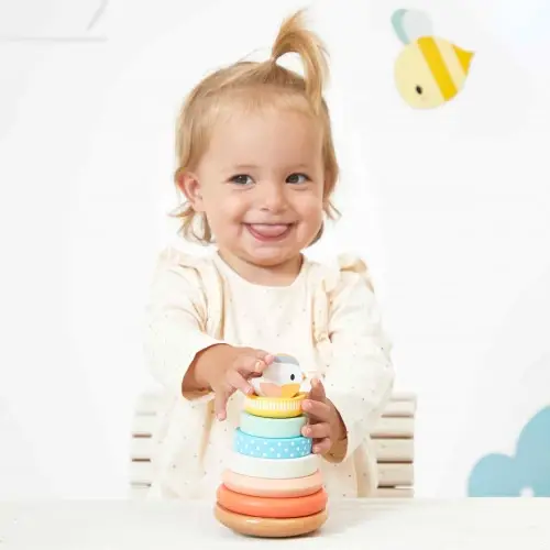 Juratoys – wholesale Stacking rings game – Baby – Stackable Nest Pure3