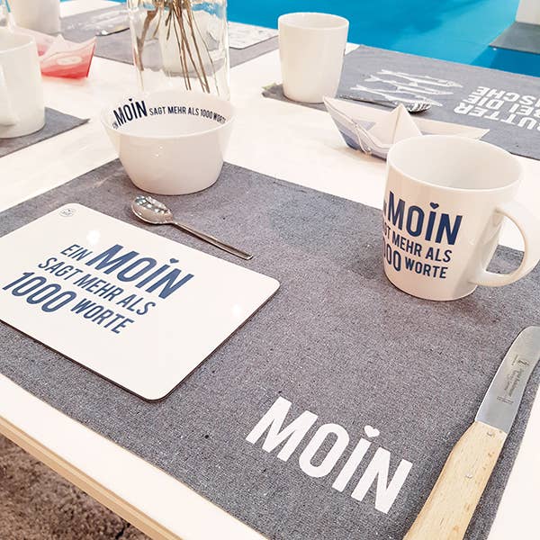 Bow & Hummingbird – wholesale Bordstablett – Maritim bordstablett Moin av återvunnen bomull1