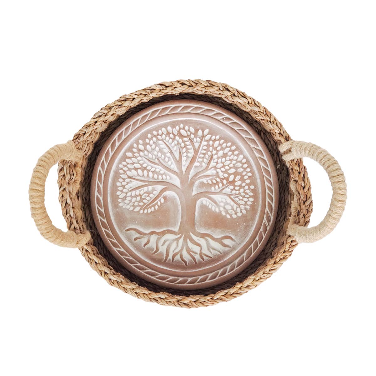 KORISSA - Wholesale Baking Dish - Handmade Bread Warmer & Wicker Basket - Tree of Life Round3