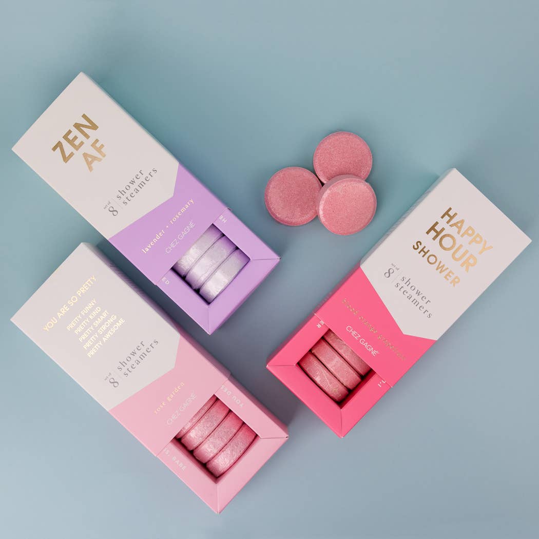 Chez Gagné - Wholesale Shower Steamer/Bomb - Zen AF - Aromatherapy Shower Steamers - Lavender - Set of 88