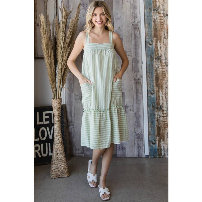 Veveret - Wholesale Jurk - Dames - Gestreepte zomerjurkje9