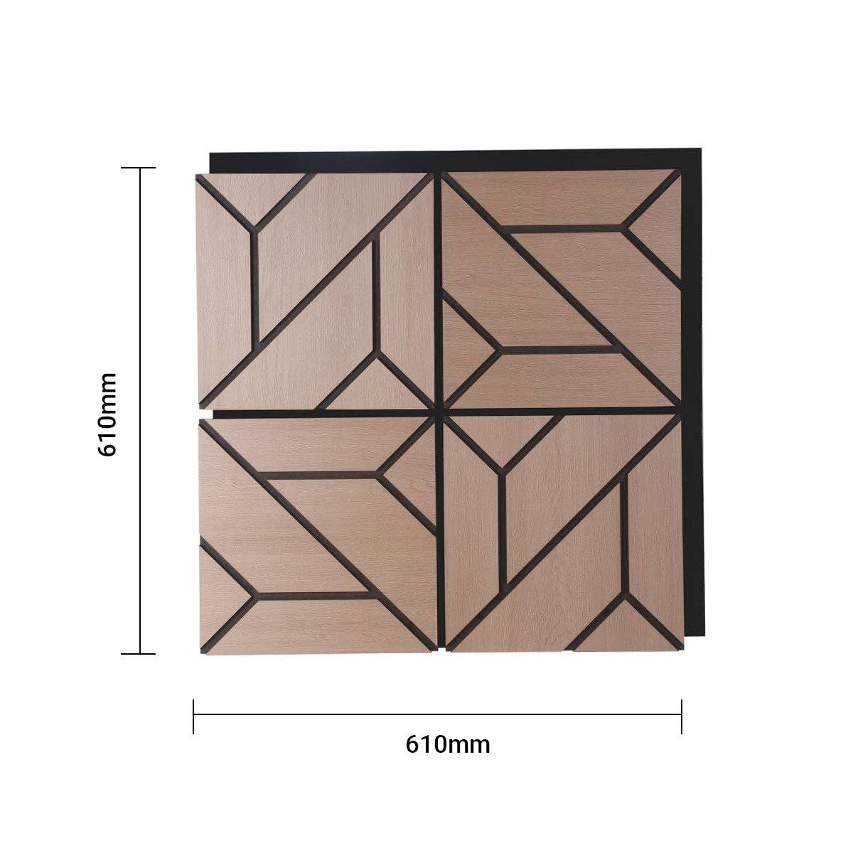 ENER-J – wholesale Wall Accent – EchoGrid Acoustic PET/MDF Wall Panels 610x610x17mm Pack of 42